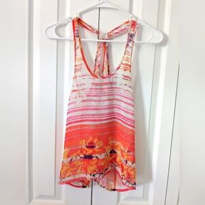 Aeropostale Summer racerback tank top sheer beach coverup, XS